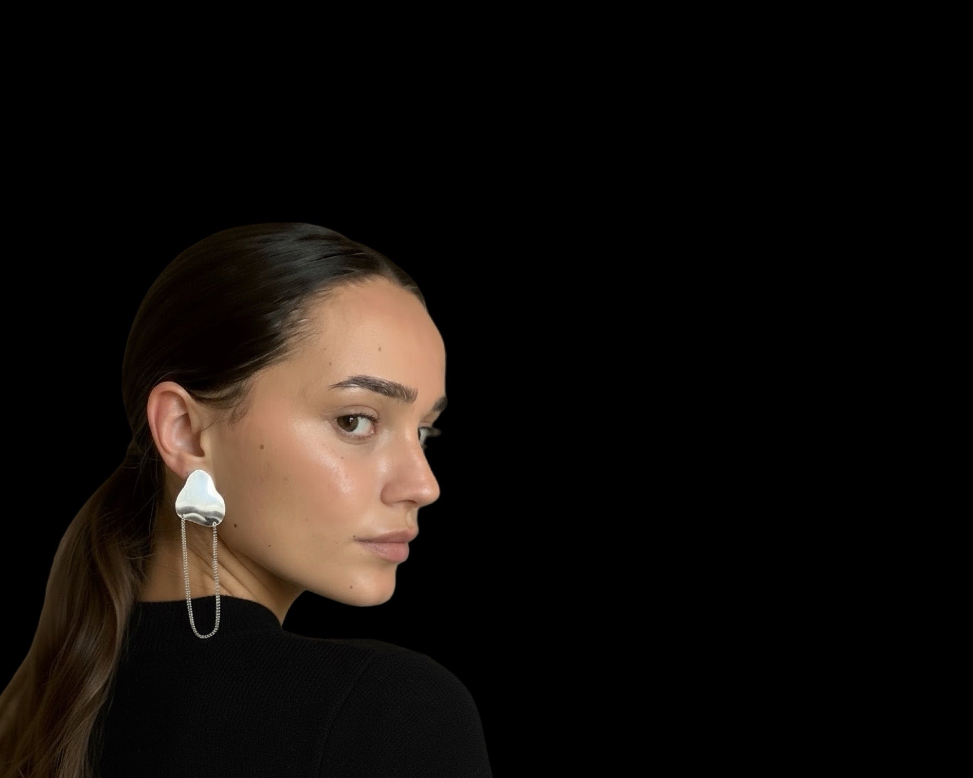 ohrring rocca silber mono chaingang