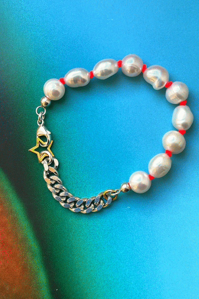 chaingang Sosummer Perlen Sterling-Silber